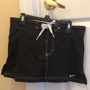 Nike black swim skirt, built in swim bottom, NWT